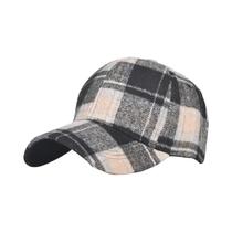 Boné De Beisebol Xadrez Masculino E Feminino Para Primavera, Verão E Inverno, Com Proteção Solar E