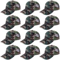 Boné de beisebol ZH Trucker Hat Bulk, pacote com 12 unidades para homens e mulheres