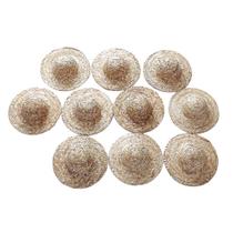 Boné de boneca tricotando palha Bowler para bonecas Salon Blythe