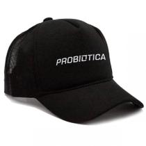 Boné de Brim c/ Logo Bordado Preto Probiótica - Padrão: Único