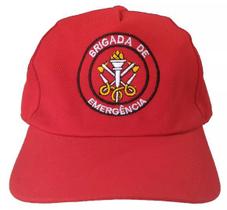 Boné de Brim, modelo Brigada de Emergência, bordado em cores Boné de Brim, modelo Brigada de Emergência, bordado em cores