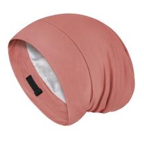 Boné de cabelo Fittia Satin para dormir, alça antiderrapante, marrom, vermelho Boné de cabelo Fittia Satin para dormir, alça antiderrapante, marrom, vermelho