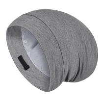 Boné de cabelo Fittia Satin para dormir, antiderrapante, cinza claro Boné de cabelo Fittia Satin para dormir, antiderrapante, cinza claro