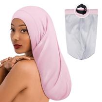 Boné de cetim de seda para tranças, dreadlocks para cabelos cacheados