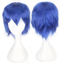 Boné de cosplay sintético sintético Wig Kediciz Holiday Short Blue