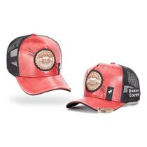 Boné de Couro Com Abridor de Garrafas e Latinhas Original Pampas Country