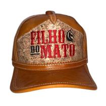 Boné de couro filho do mato