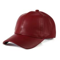 Boné de Couro PU Premium Aba Curva Ajustável Casual Unissex Confortável Regulável Moderno Urbano Boné de Couro PU Premium Aba Curva Ajustável Casual Unissex Confortável Regulável Moderno Urbano