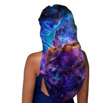 Boné de dormir AFPANQZ Nebula Galaxy Long Satin para mulheres