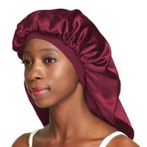 Boné de dormir Awefeel Large Braids Satin Bonnet Jumbo Red Boné de dormir Awefeel Large Braids Satin Bonnet Jumbo Red