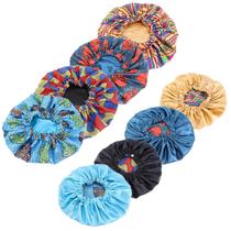 Boné de dormir Qianmome feminino de dupla camada com capuz de cetim extra grande