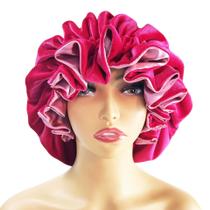 Boné de dormir Velvet de dupla camada Warm Winter Princess Hair Bon Boné de dormir Velvet de dupla camada Warm Winter Princess Hair Bon