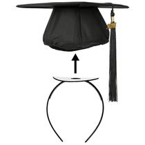 Boné de formatura, faixa de cabeça GIURKUU Firm Anti-Fall Black