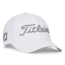 Boné de golfe Titleist Tour Elite branco e cinza com proteção UV