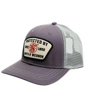Boné de malha ajustável Hat Smith & Wesson Trucker cinza Boné de malha ajustável Hat Smith & Wesson Trucker cinza