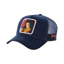 Boné De Malha Hip-Hop Masculino Ajustável Com Bordado Dragon Ball Buu Goku, Viseira De Sol Para