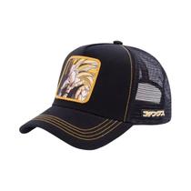 Boné De Malha Hip-Hop Masculino Ajustável Com Bordado Dragon Ball Buu Goku, Viseira De Sol Para