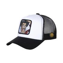 Boné De Malha Hip-Hop Masculino Ajustável Com Bordado Dragon Ball Buu Goku, Viseira De Sol Para