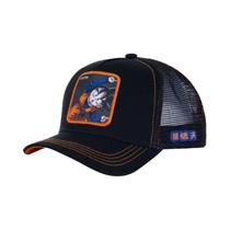 Boné De Malha Hip-Hop Masculino Ajustável Com Bordado Dragon Ball Buu Goku, Viseira De Sol Para