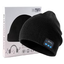 Boné de música Bluetooth Beanie ZRUHIG Stereo Knit V5.0 branco