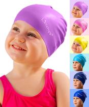 Boné de natação Limmys Kids 100% silicone para meninos e meninas