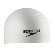 Boné de Natação Speedo de Silicone para Cabelo Longo - Unissex - Branco