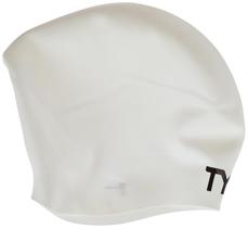 Boné de natação TYR para cabelos longos para adultos, silicone para tranças e dreadlocks