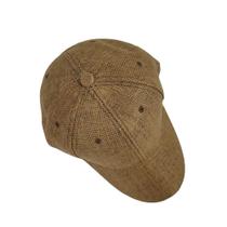 Boné De Palha Modelo Unissex Luxuoso Com Acabamento Premium Ajustável caramelo