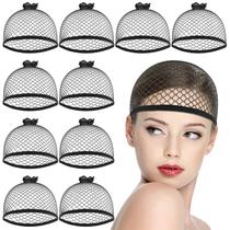 Boné de peruca Abeillo Mesh Net de nylon preto para mulheres (10 unidades)