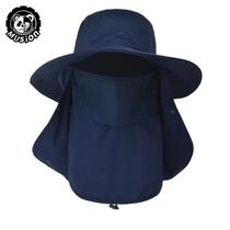 Boné de Pesca Respirável Masculino com Máscara Facial Removível - Proteção Solar