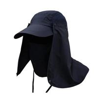 Boné de Pesca Unissex com Proteção UV - Secagem Rápida e Aba Removível para Pescoço e Orelhas