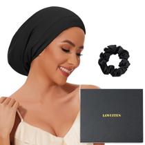 Boné de seda LOVUITEN 100% seda de amora para mulheres e homens que dormem Boné de seda LOVUITEN 100% seda de amora para mulheres e homens que dormem