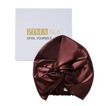 Boné de seda ZIMASILK 22 Momme 100% Mulberry para dormir cor de vinho