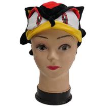 Boné de sol de pelúcia Sonics Shadow Anime Cosplay unissex