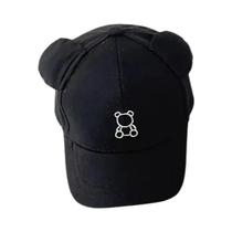 Boné De Sol Infantil Ajustável Com Desenho De Urso Fofo, Cor Sólida, Para Meninos E Meninas - Verão