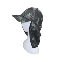 Boné de Tactel Camuflado com Proteção para o Pescoço - GLX