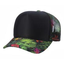 Boné De Telinha Aba Curvada Redinha Trucker Preto Liso Top Super Confortavel Hyve