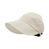 Boné De Verão Feminino De Secagem Rápida Com Visor Fino E Função De Máscara Para Atividades Ao Ar