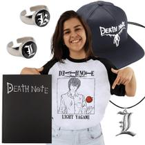 Bone Death Note Camisa Estampada L Kira Ruyk Anime Manga