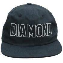 Boné Diamond Headwear Outline 6 Panel Unstructured Snapback Preto