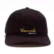 Boné Diamond Og Script Dad Hat V24DIB01 Black
