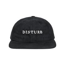 Boné Disturb 6 Panel Logo Washed in Black