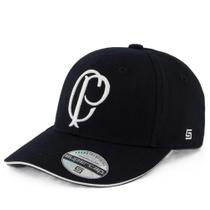 Boné do corinthians oficial snapback aba curva flexcap cor:preto/branco