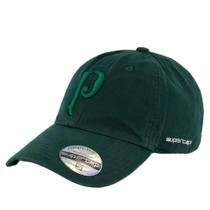 Boné do palmeiras oficial licenciado aba curva flexcap cor:verde/verde
