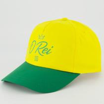 Boné Dras Sports Brasil Rei Amarelo e Verde Boné Dras Sports Brasil Rei Amarelo e Verde