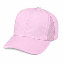 Bone Dry Fit Tactel Esportivo Respiravel Corrida Academia Aba Curva Cor:Rosa