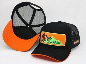 Bone Duraaf Bike Trucker Preto Laranja Bone Duraaf Bike Trucker Preto Laranja