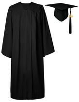 Boné e vestido de formatura GraduatePro Matte 2025 Black 54 Boné e vestido de formatura GraduatePro Matte 2025 Black 54