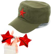 Boné Família Castro Esquerda Verde Vermelho Comunista URSS - Esquerda Volver