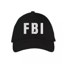 Boné FBI C/ Bordado Branco Festas